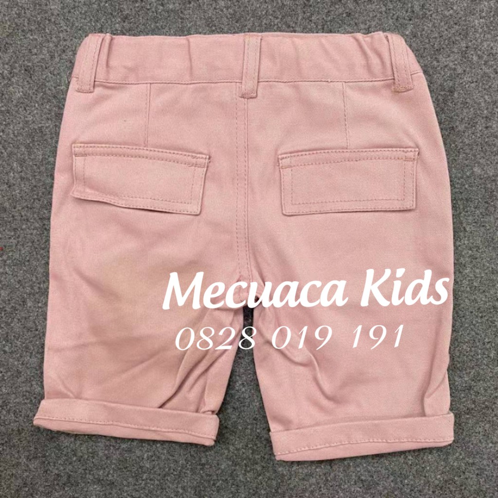 Quần sooc ngố kaki, co giãn tốt có điều chỉnh cạp Tibor xuất dư xịn cho bé/bé trai/bé gái