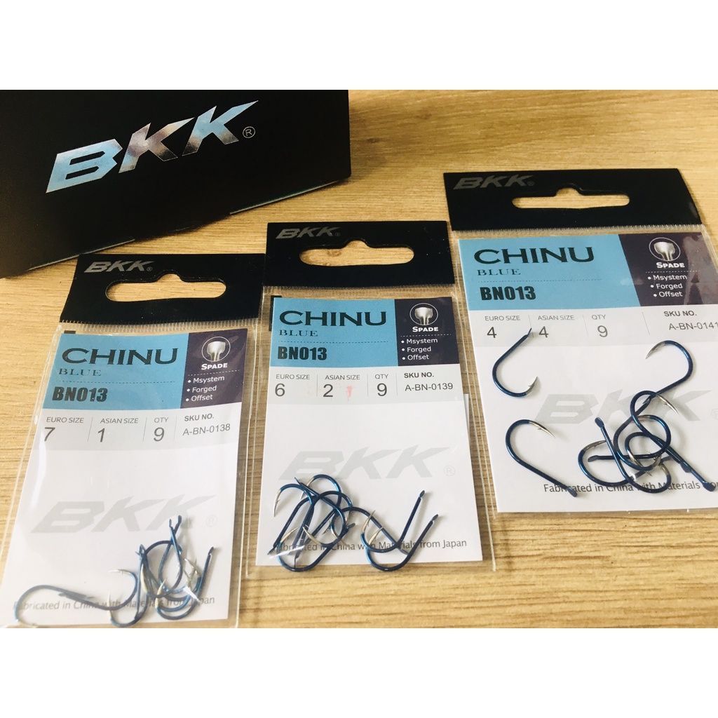 Lưỡi câu BKK Chinu Blue có ngạnh