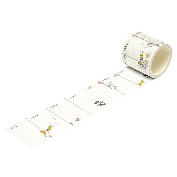 Băng Dán Lên Lịch Hàng Tuần ARTBOX Hàn Quốc Họa Tiết Shiba &amp; Ski Khổ Rộng 40mm