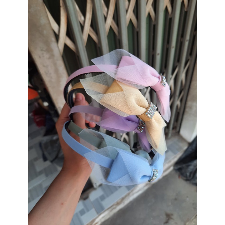 Cài tóc nơ Hàn quốc cho bé siêu đẹp
