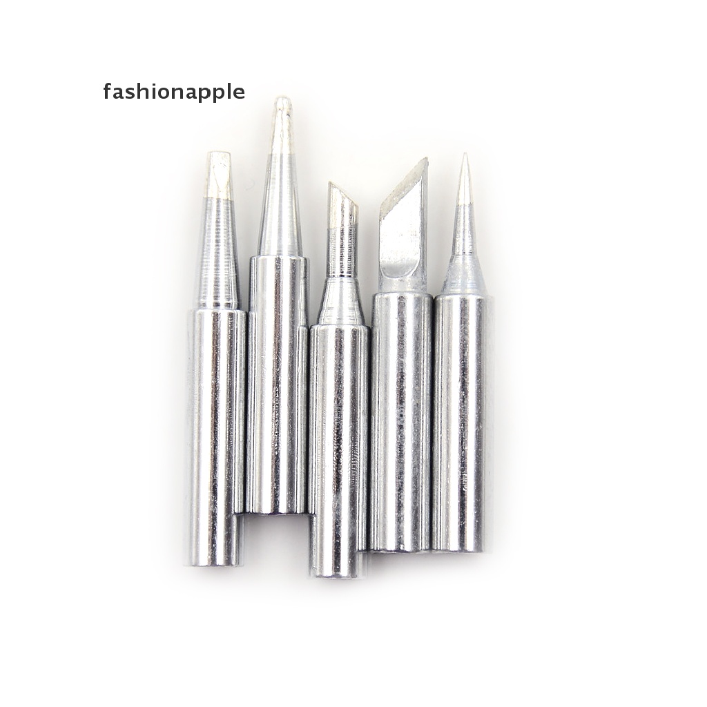 FAVN Bless 5pcs 936 Electric Brass Soldering Irons Tip Solder Station Conical Bevel Tip glory