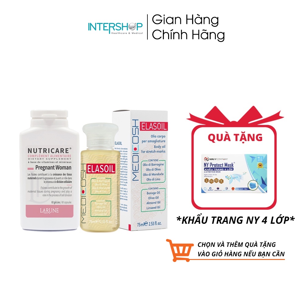 Combo Ngừa Rạn Da + Vitamin Tổng Hợp Cho Bà Bầu &amp; Phụ Nữ Sau Sinh