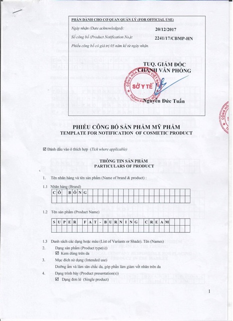 KEM TAN MỠ CÔ BÔNG