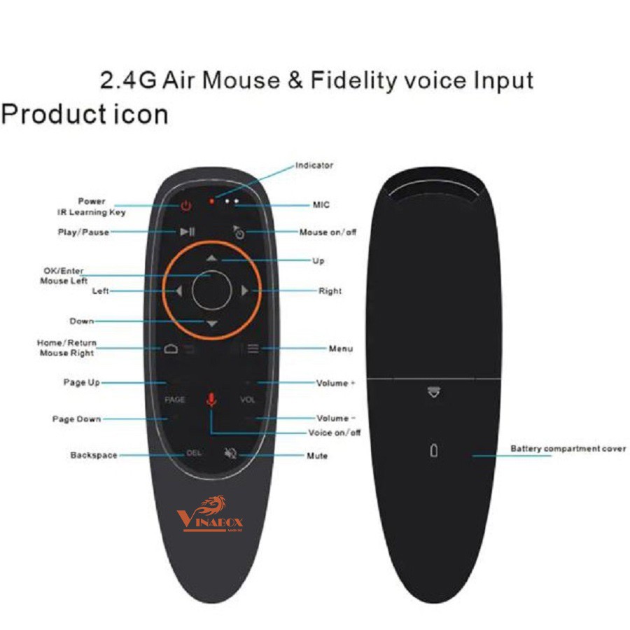 Điều khiển Chuột bay tìm kiếm giọng nói Air Mouse Remote Voice