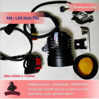 Đèn trợ sáng L4X cree kính tím loại 1