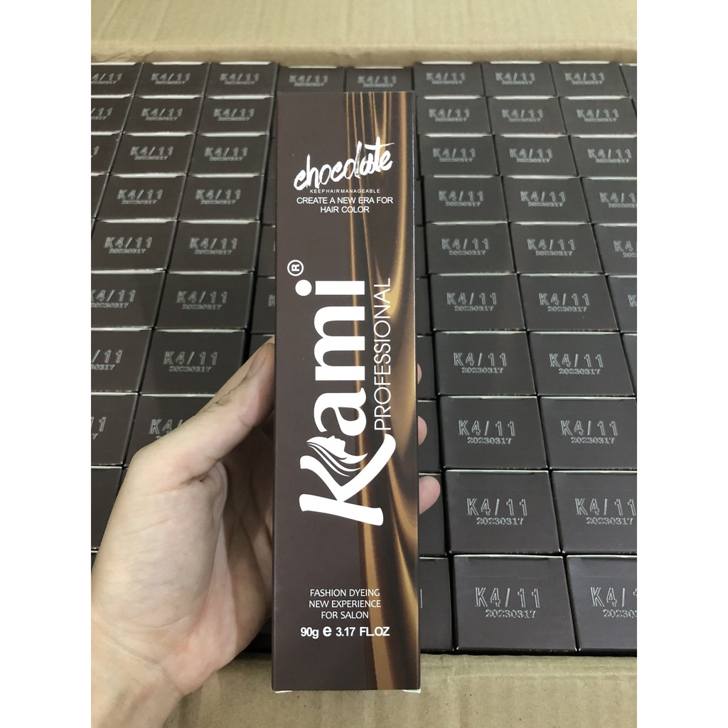Thuốc nhuộm tóc Kami cân bằng, phủ bạc, hương socola. | BigBuy360 - bigbuy360.vn