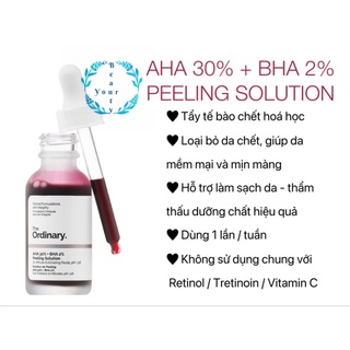 The Ordinary AHA 30% + BHA 2% Exfoliating Peeling Solution