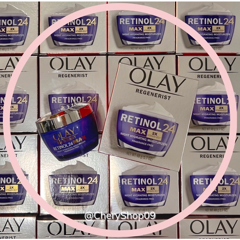 Kem dưỡng ẩm tái tạo da cải tiến Olay Regenerist Retinol 24 MAX Night Hydrating Moisturizer