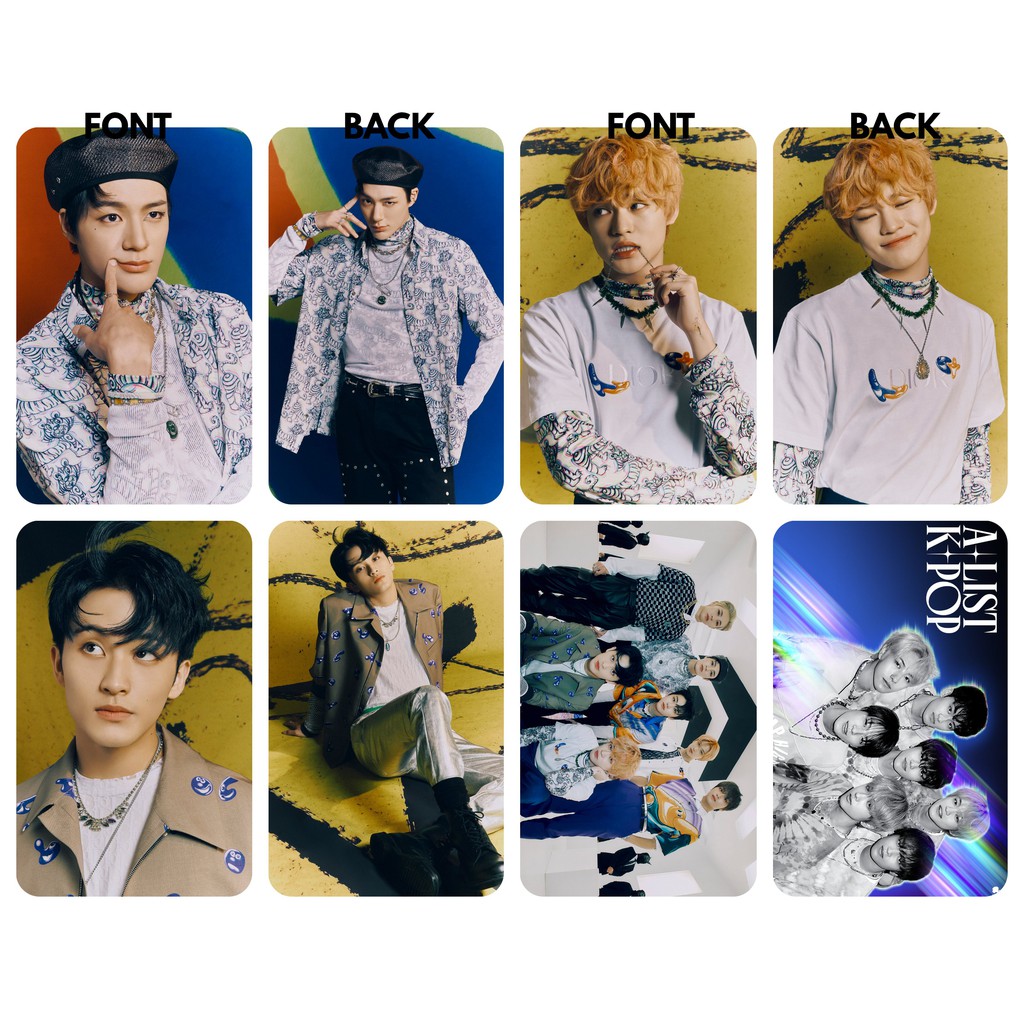 Set 8 card thẻ nhựa NCT DREAM - Hello Future - BIG DREAMS, BIG THRILLS bo góc in 2 mặt