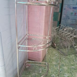 Kệ góc 3 tầng  inox 304