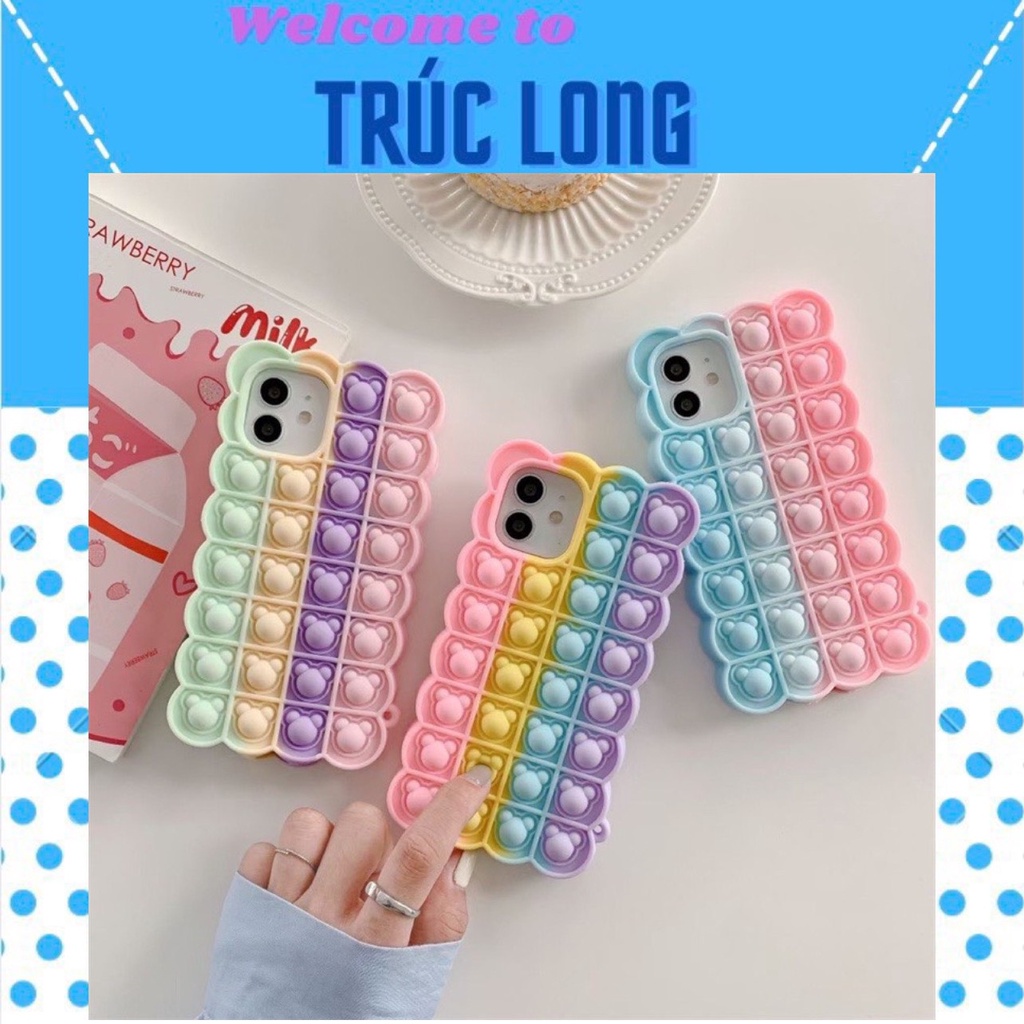 Ốp Điện Thoại Hình nổi Cho iPhone 6 6s se 2020 7 8 Plus X XS Max 11 12 13 Pro Max