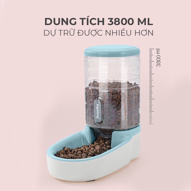 Bình uống nước tự động/bát ăn tự động cao cấp cho thú cưng dung tích 3.8L, bình nước cho chó, bình nước cho mèo