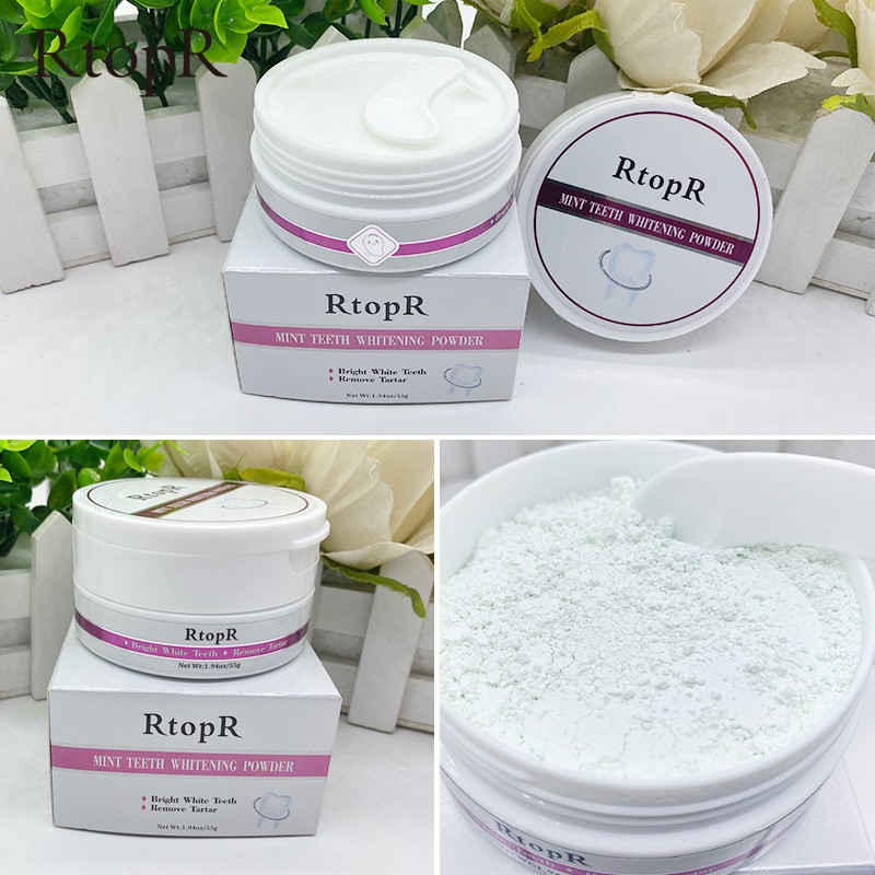 RtopR (Hàng Mới Về) Bột Bạc Hà Làm Trắng Răng Hiệu Quả 55g