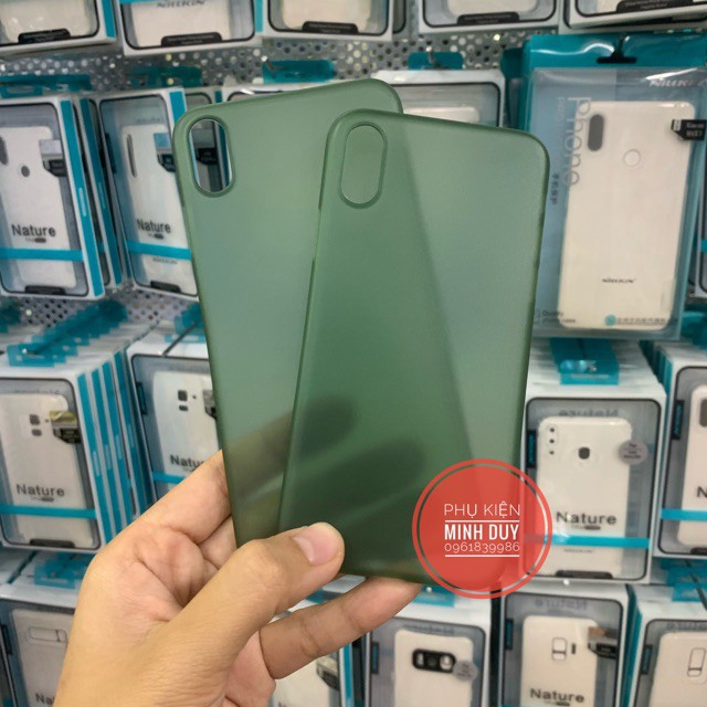 Ốp lưng siêu mỏng cho iPhone X, iPhone Xs, iPhone Xs Max (ốp không bị ố vàng khi sử dụng)