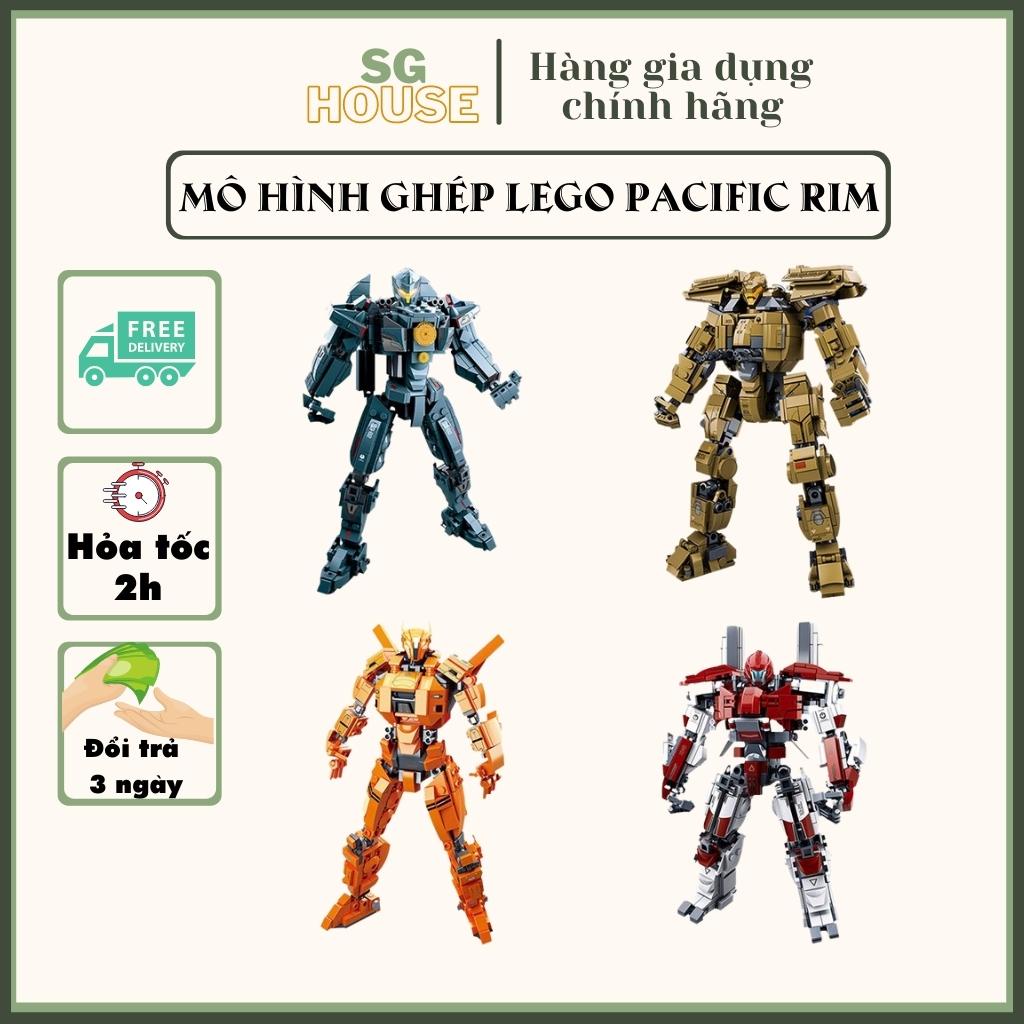Lắp Ráp Mô Hình Anh Hùng Mech Sluban 0726 Pacific Rim Uprising Gipsy Avenger Saber Athena Bracer Phoenix Guardian Bravo