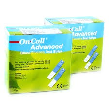 Que thử tiểu đường, que thử đường huyết On Call Advanced