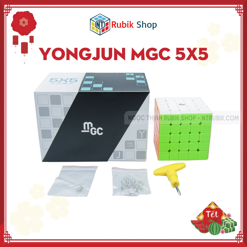 [Giá Rẻ Vô Địch] Rubik 5x5x5 cao cấp YongJun MGC Stickerless (hãng mod M)
