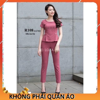 Rập giấy đồ bộ áo kiểu & quần âu nữ Mã số R108