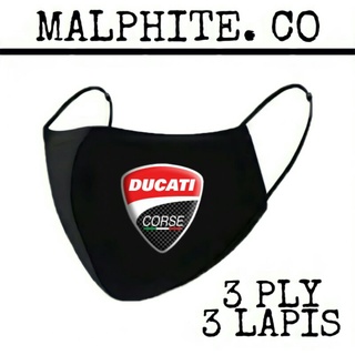 Khẩu trang 3 lớp vải 3 lớp logo ducati corse motogp 3 lớp
