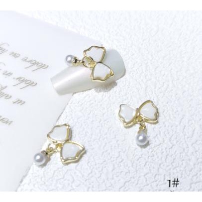 Charm nơ mã mới trang trí nail nhé