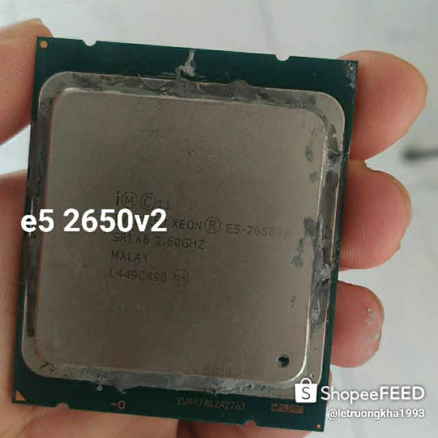 Vi xử lí Intel  E5 2650v2 & E5 2689v1( 8 nhân 16 luồng)