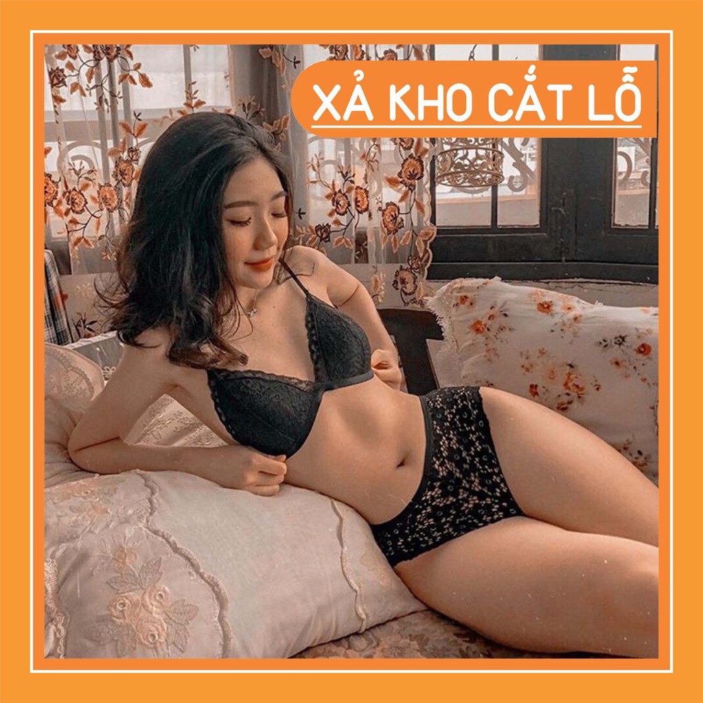 [RẺ VÔ ĐỊCH] Bộ đồ lót ren không gọng bralette không gọng có mút siêu đẹp