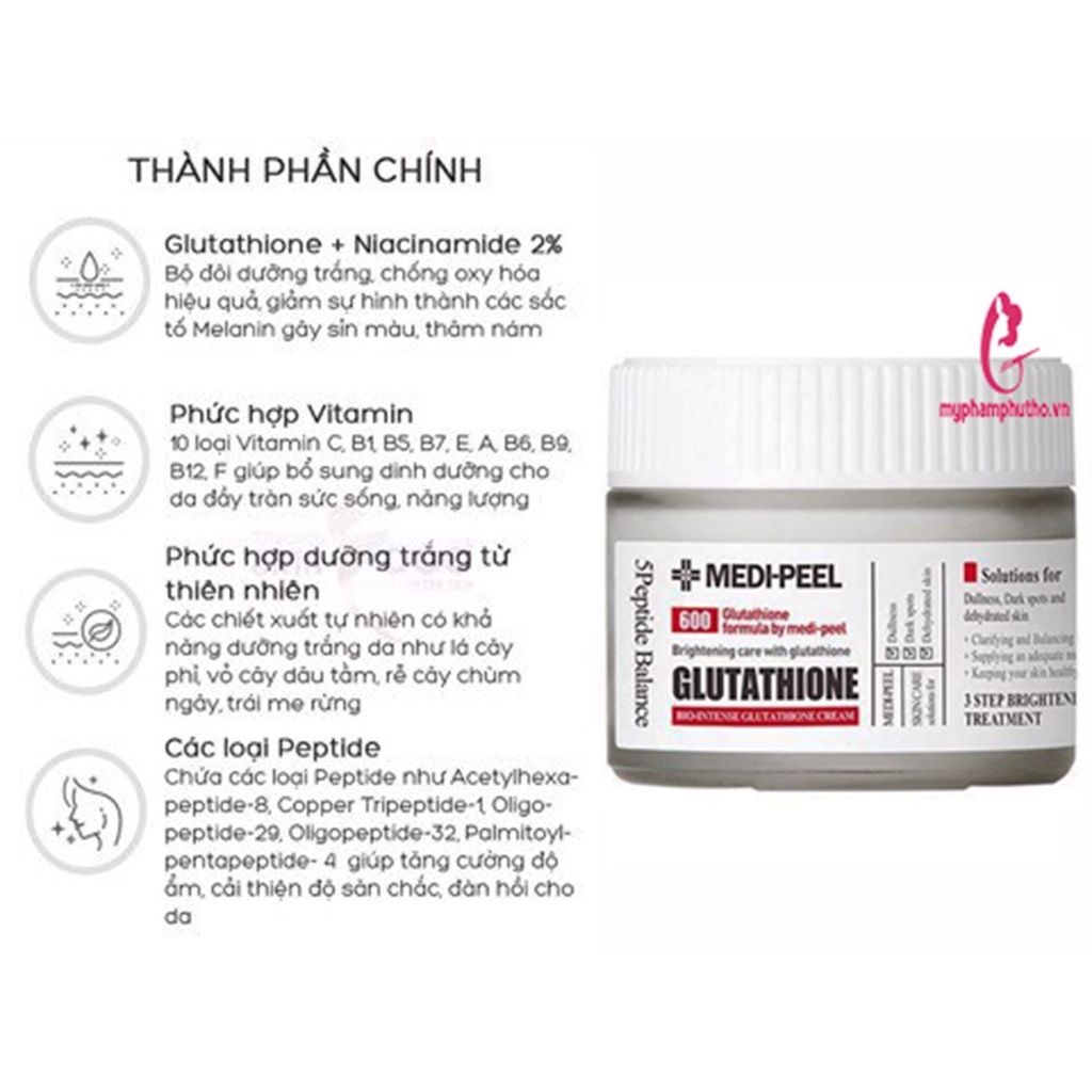 Set dưỡng trắng da Medipeel Gluthione 600