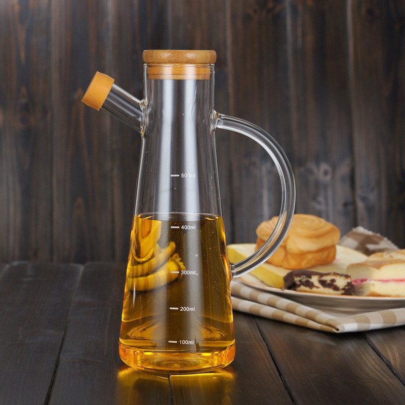 GETNOIVAS Bình Thủy Tinh Đựng Dầu Ô Liu 500Ml