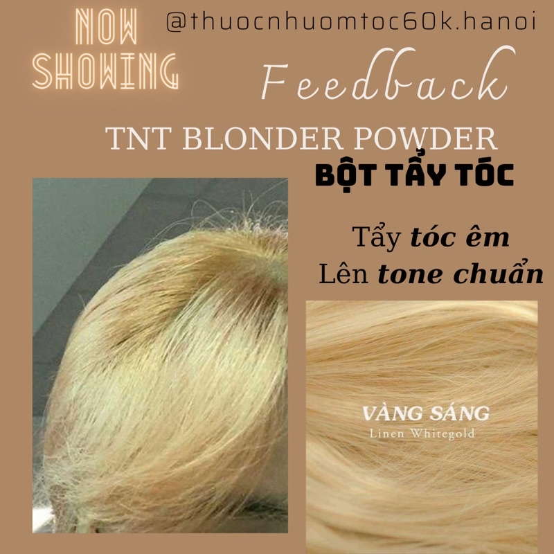 Bột Tẩy Tóc TNT BLONDER POWDER TẨY TÓC ÊM LÊN TONE CHUẨN