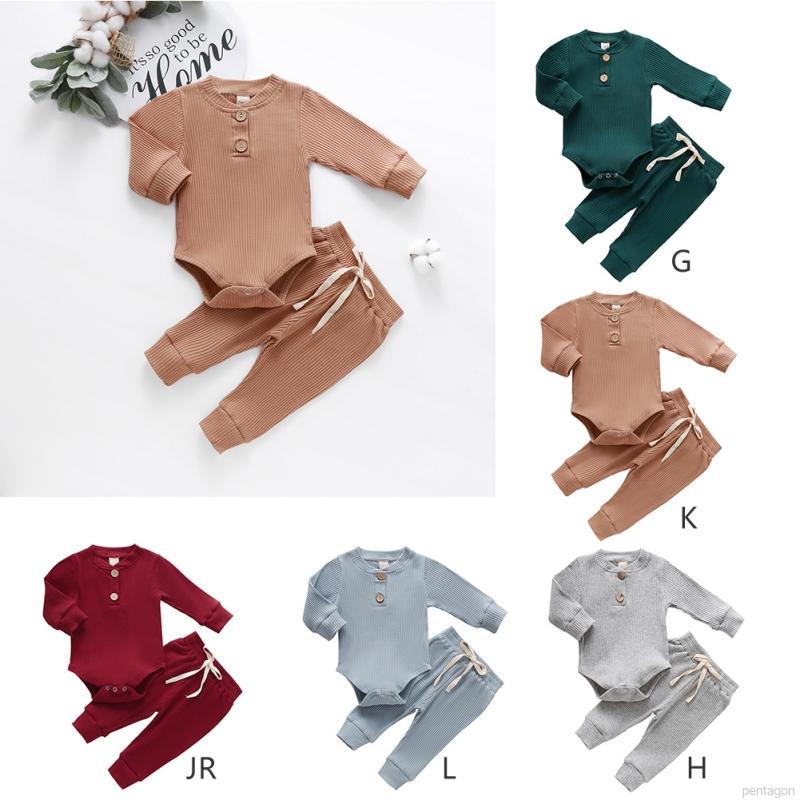 Set Áo Dài Tay Cổ Tròn Liền Quần Dài Ống Bó Thời Trang Nữ