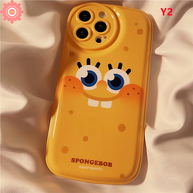 Ốp Điện Thoại TPU Mềm Đệm Khí Hình SpongeBob Cho IPhone 7 8 6 6s Plus 11 12 13 Pro MAX XR X XS MAX SE 2020