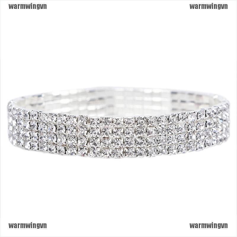 Multilayer Row Crystal Rhinestone Stretch Beach Anklet Chain Bracelet Jewelry ingvn | BigBuy360 - bigbuy360.vn