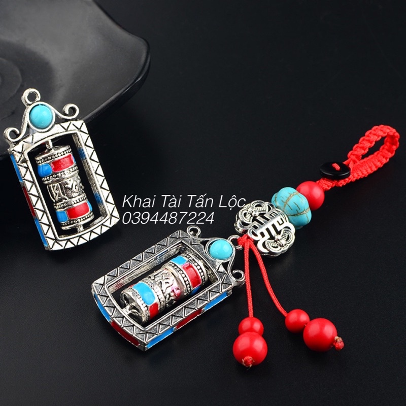 Móc khoá kinh luân bình an Pháp Khí Mật tông Tây Tạng
