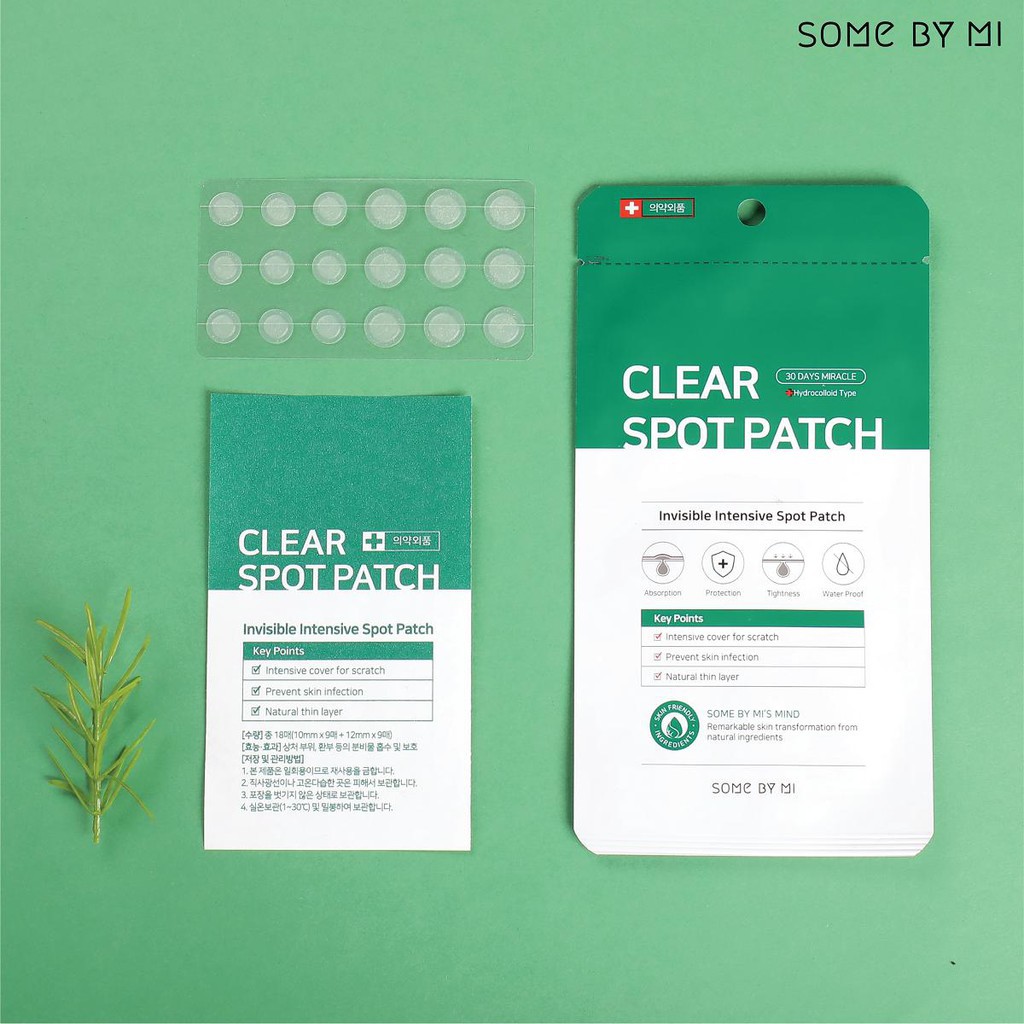 Miếng Dán Giảm Ngăn Ngừa Mụn SOME BY MI Miracle Clear Spot Patch 8g