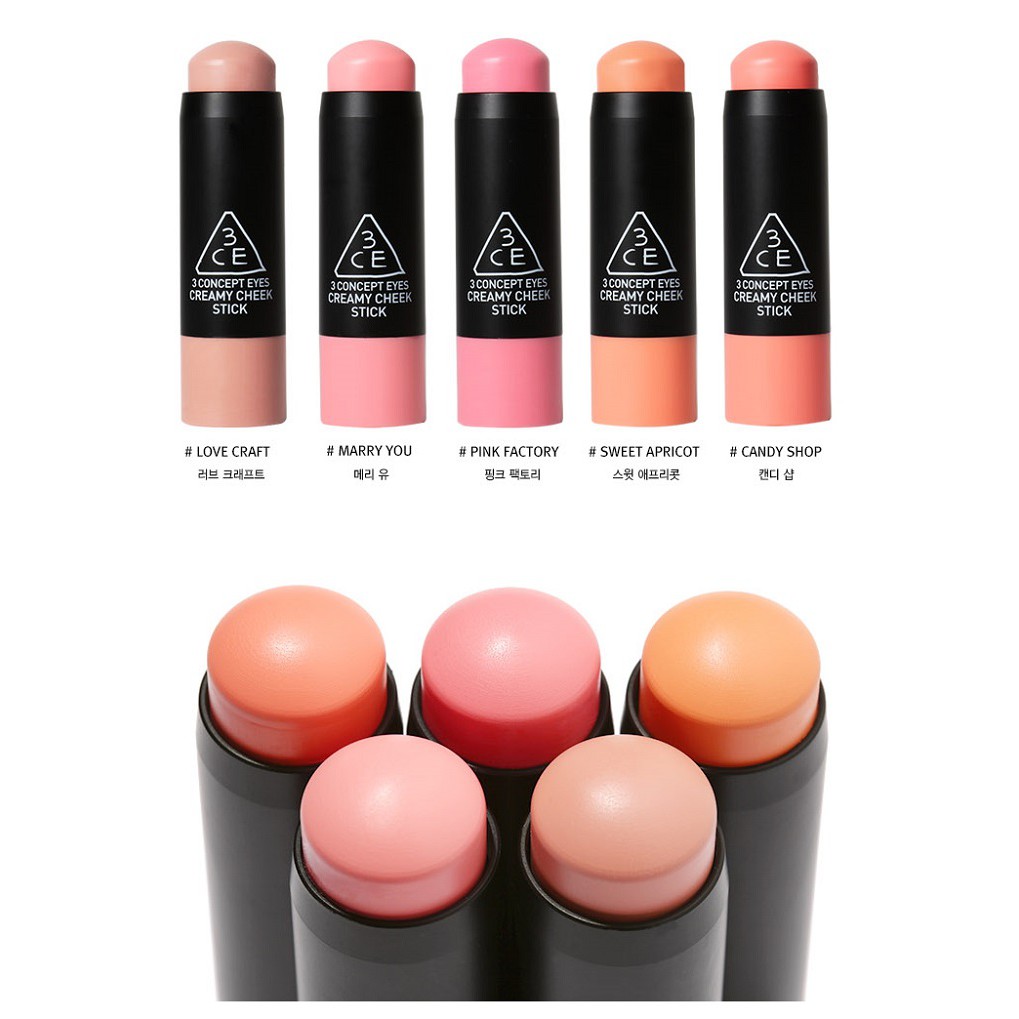 MÁ HỒNG 3CE CREAMY CHEEK STICK