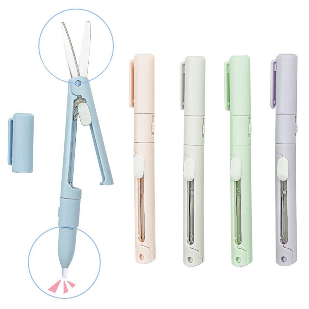 PISTA Set 2 Kéo Cắt Giấy Nghệ Thuật Hình Cây Bút DIY