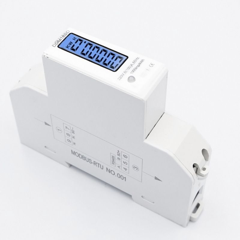 Đồng hồ đo năng lượng dòng điện 1 pha 5(100A) RS485 Modbus-RTU