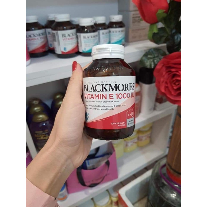 Viên uống Vitamin E 1000 IU Blackmores, 30 viên của Úc giúp tóc mềm mượt đẹp da