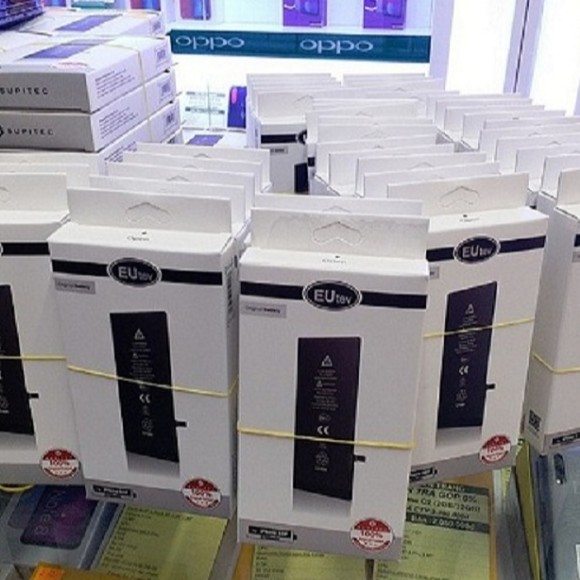 Pin iPhone EUtev xuất khẩu tiêu chuẩn EU cho iphone4,4s,5,5s,6,6s,6plus,6splus,7,7plus,8,8plus,iphone x