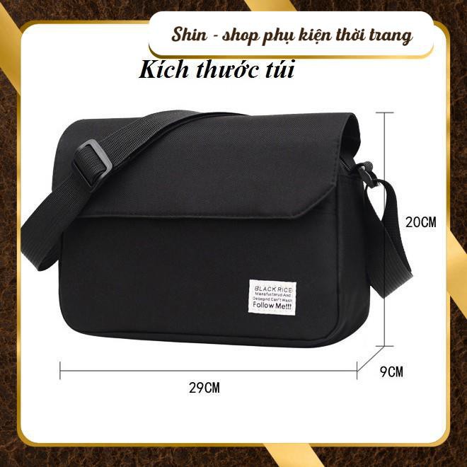 Túi đeo chéo nam mini vải canvas bền bỉ phong cách unisex Hàn Quốc - Túi Đeo Chéo Nam Nữ Giá Rẻ Nhất Hà Nội.