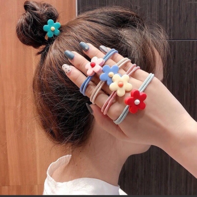 Cột tóc hoa 5 cánh