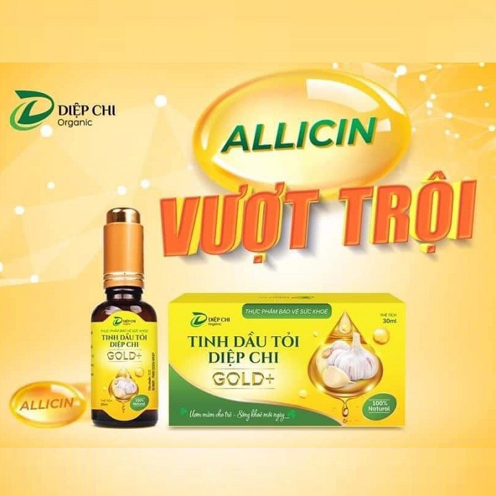 Tinh dầu tỏi diệp chi gold+ chính hãng