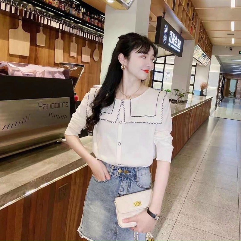 Áo Len kẻ cổ thuỷ thủ siêu hot | BigBuy360 - bigbuy360.vn