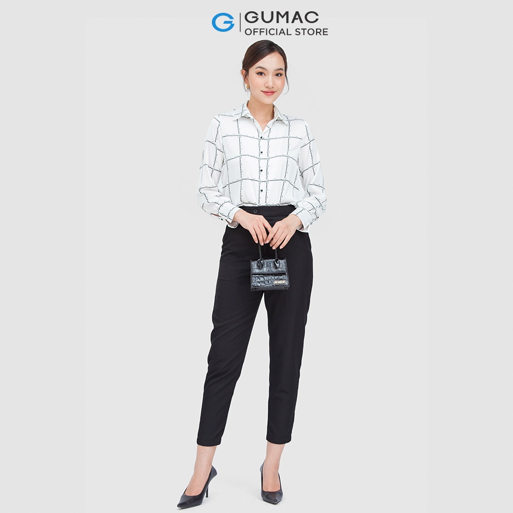 [Mã WABRGUM giảm 10% tối đa 30K đơn 99K] Quần tây nữ cơ bản lưng nhọn GUMAC QC05023