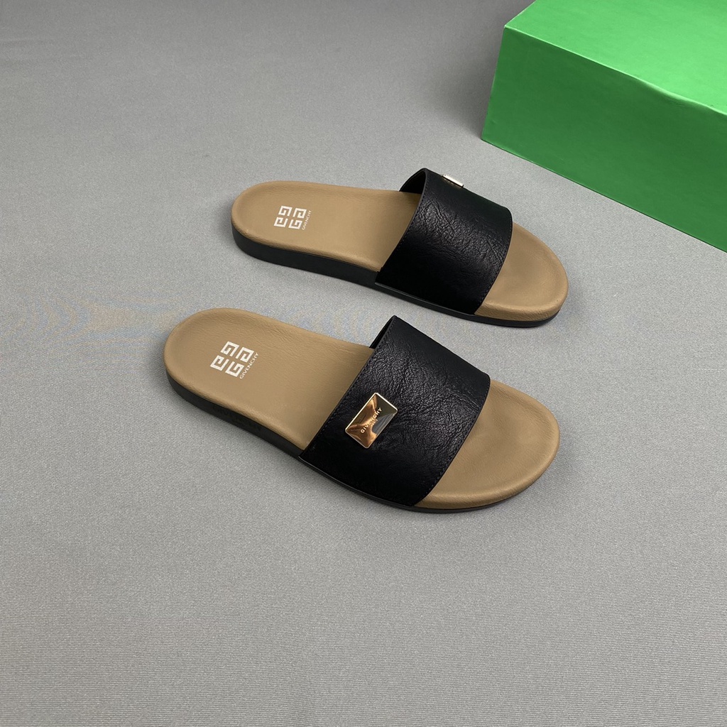 F03 SIZE 44  Dép Nam Quai Ngang-Dép Sandal Nam Cao Cấp Kiểu Dáng Mới,Màu Vàng Quai Da Bò Cao Cấp Đế Cao Su