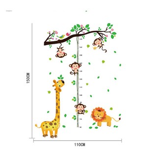 decal dán tường vườn khỉ đu dây