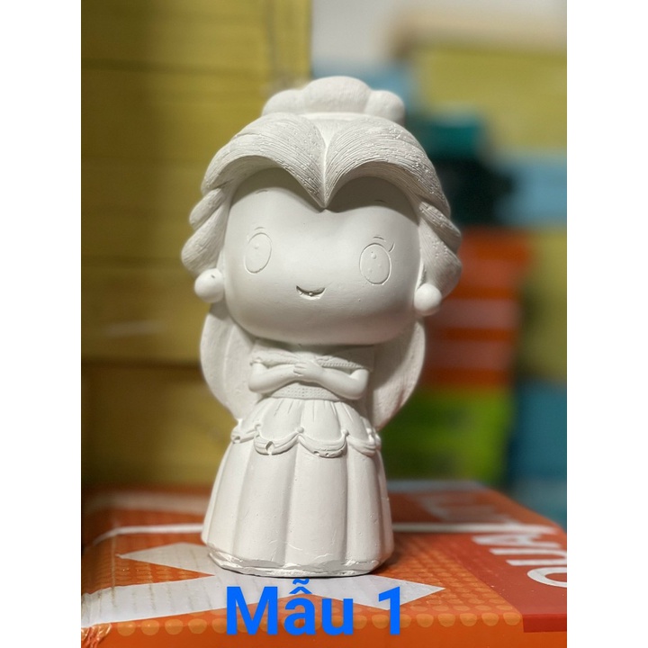 Tô tượng màu cao cấp cho bé gái loại tượng lớn (kèm 12 màu +2 cọ)