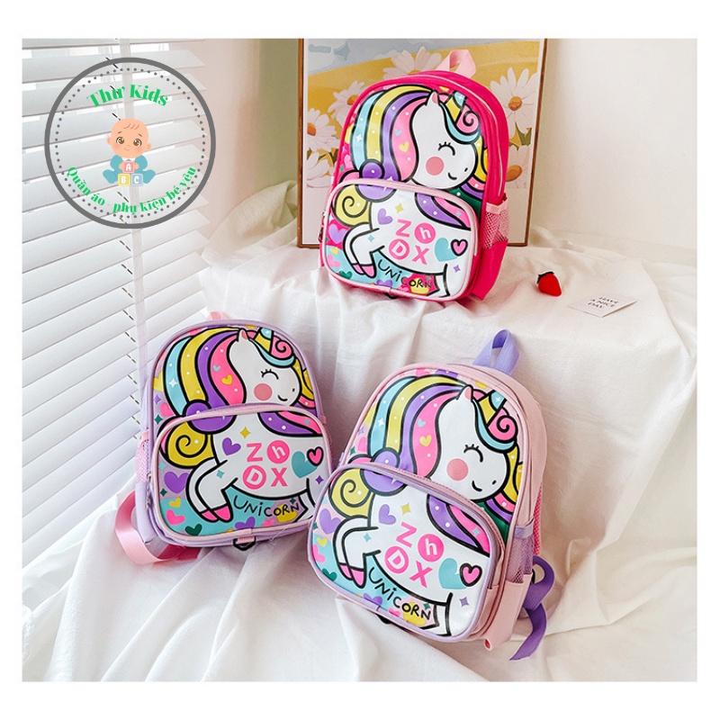 Balo trẻ em, balo ngựa Pony cho bé đi học mẫu giáo mầm non chất liệu cao cấp Thu Kids
