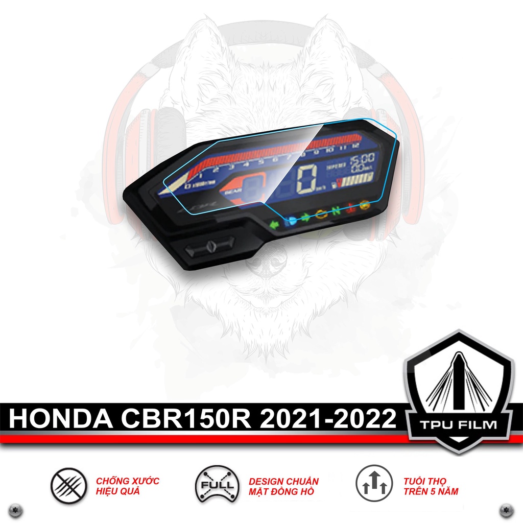 Miếng dán PPF TPU bảo vệ mặt đồng hồ xe CBR150R 2021 2022 - HONDA CBR150 CB 150R CB 150