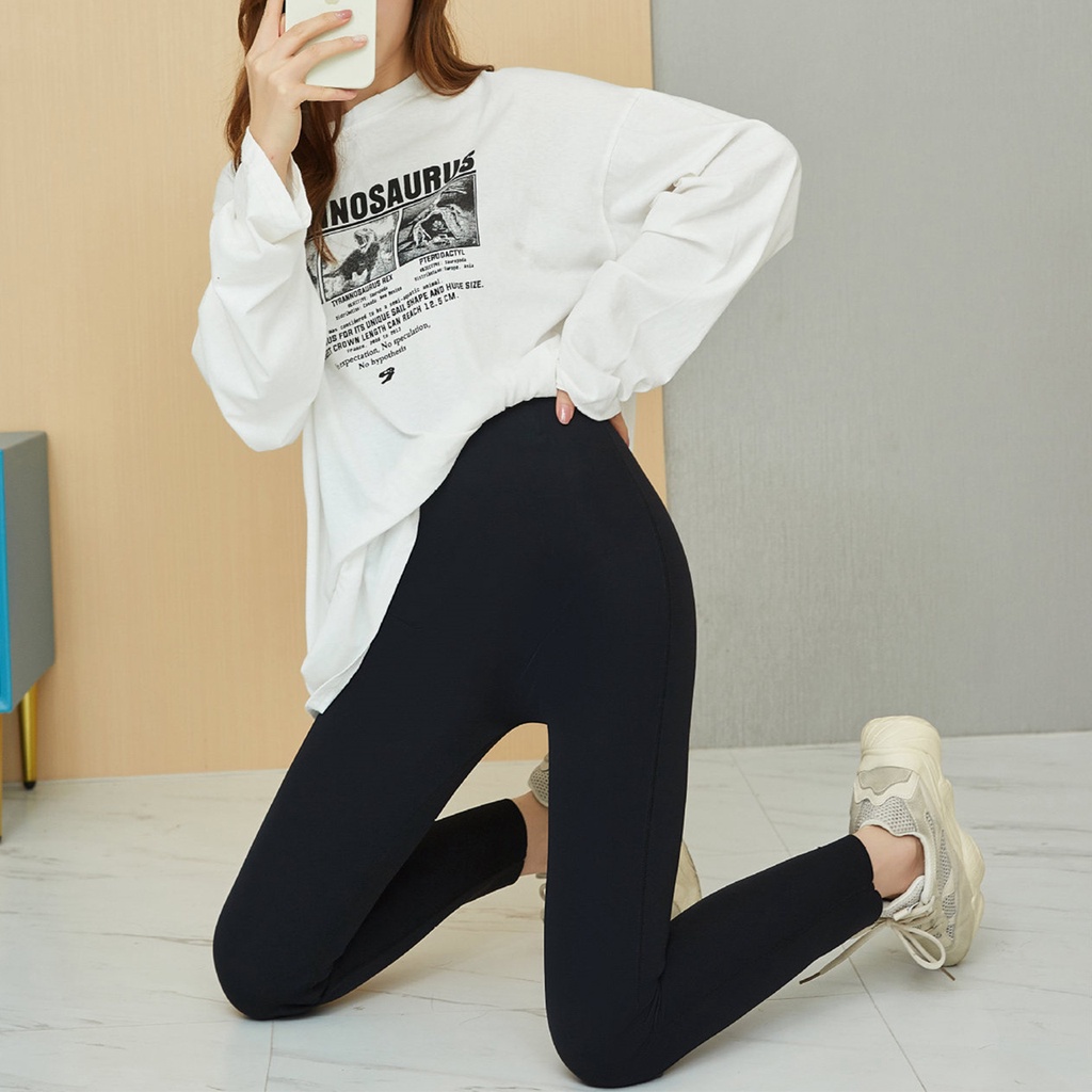 Quần legging nữ 23Closet Quần legging dài Zara đen nâng mông cạp cao có túi sau tập gym công sở dày đẹp - QLG01